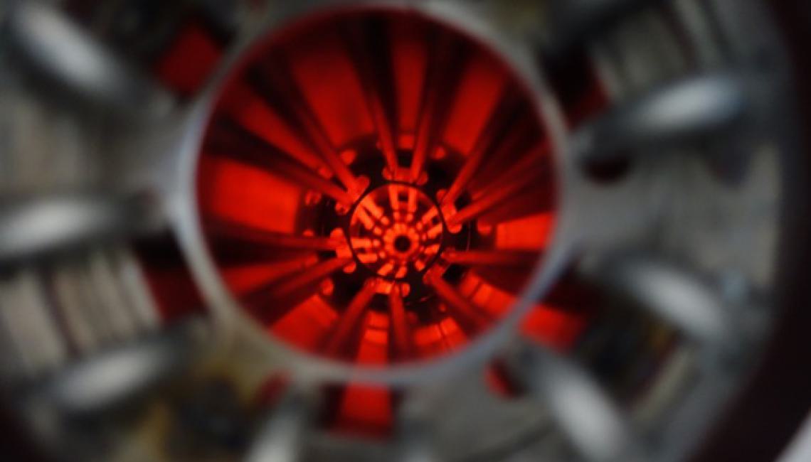 Sinter furnace - powered up inside
